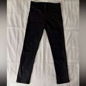 Bevy Flog Snakeskin Patterned Black Drawstring Waist Pants